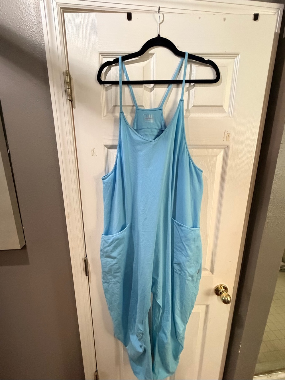 Free People Hotshot Onesie Light Blue Medium